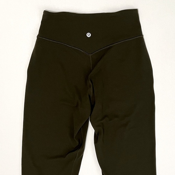 Lululemon Align Jogger Crop 23" 4/XS Dark Olive Green Cropped Pants Leggings OG - Picture 7 of 16